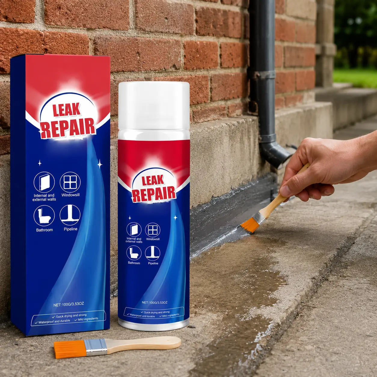2 Set Leak Repair Waterproof Sealant Spray All Purpose