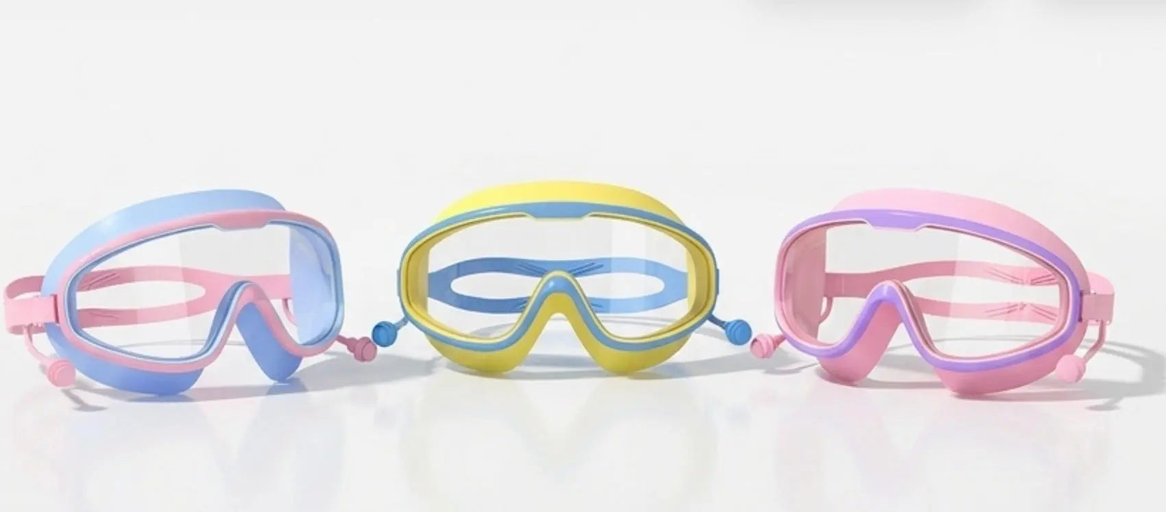 Kids Anti-Fog Wide View Swim Goggles
