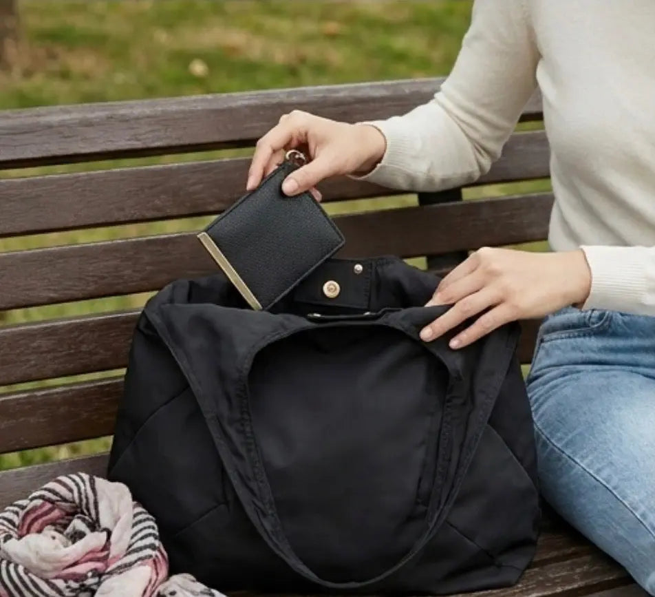 Mini Keychain Foldable Tote Bag