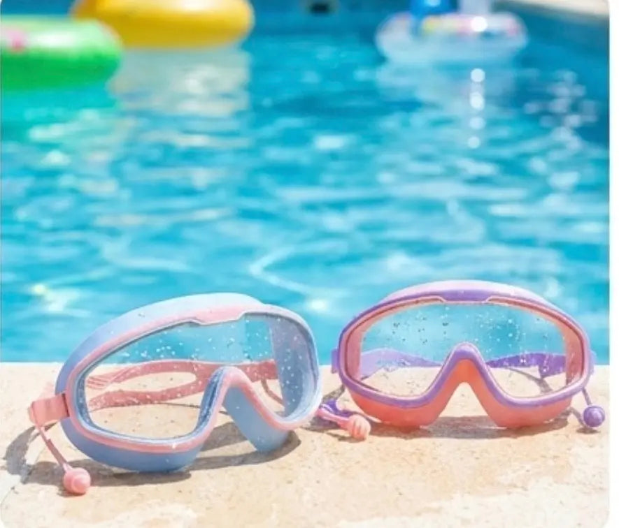 Kids Anti-Fog Wide View Swim Goggles