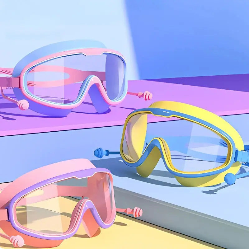 Kids Anti-Fog Wide View Swim Goggles