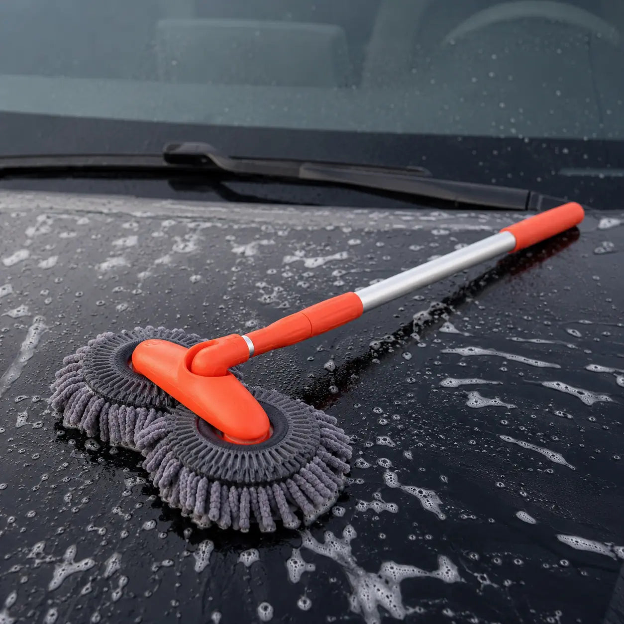 Car Wash Brush with Rotating Head