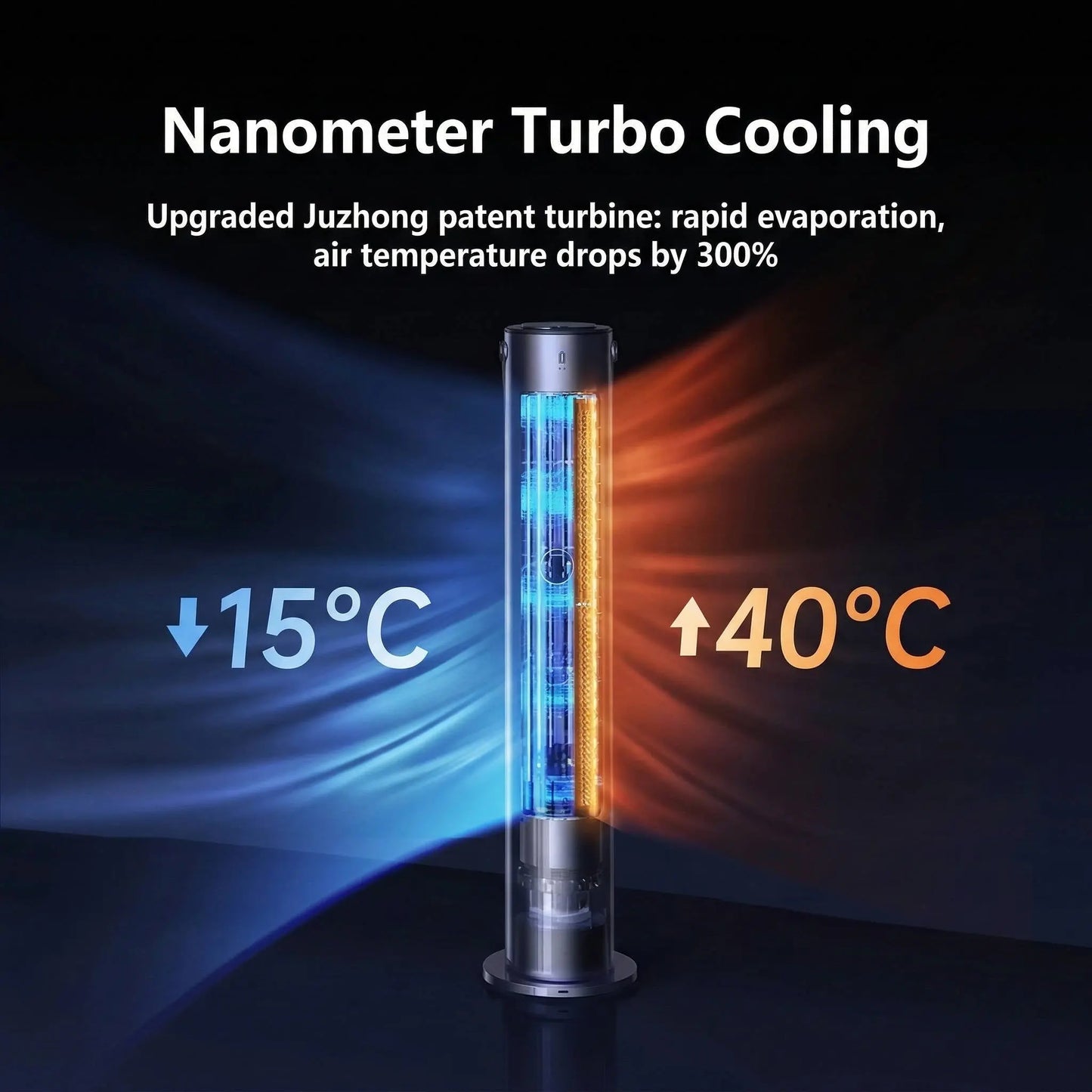 Smart Vortex Air Cooler for Bedroom
