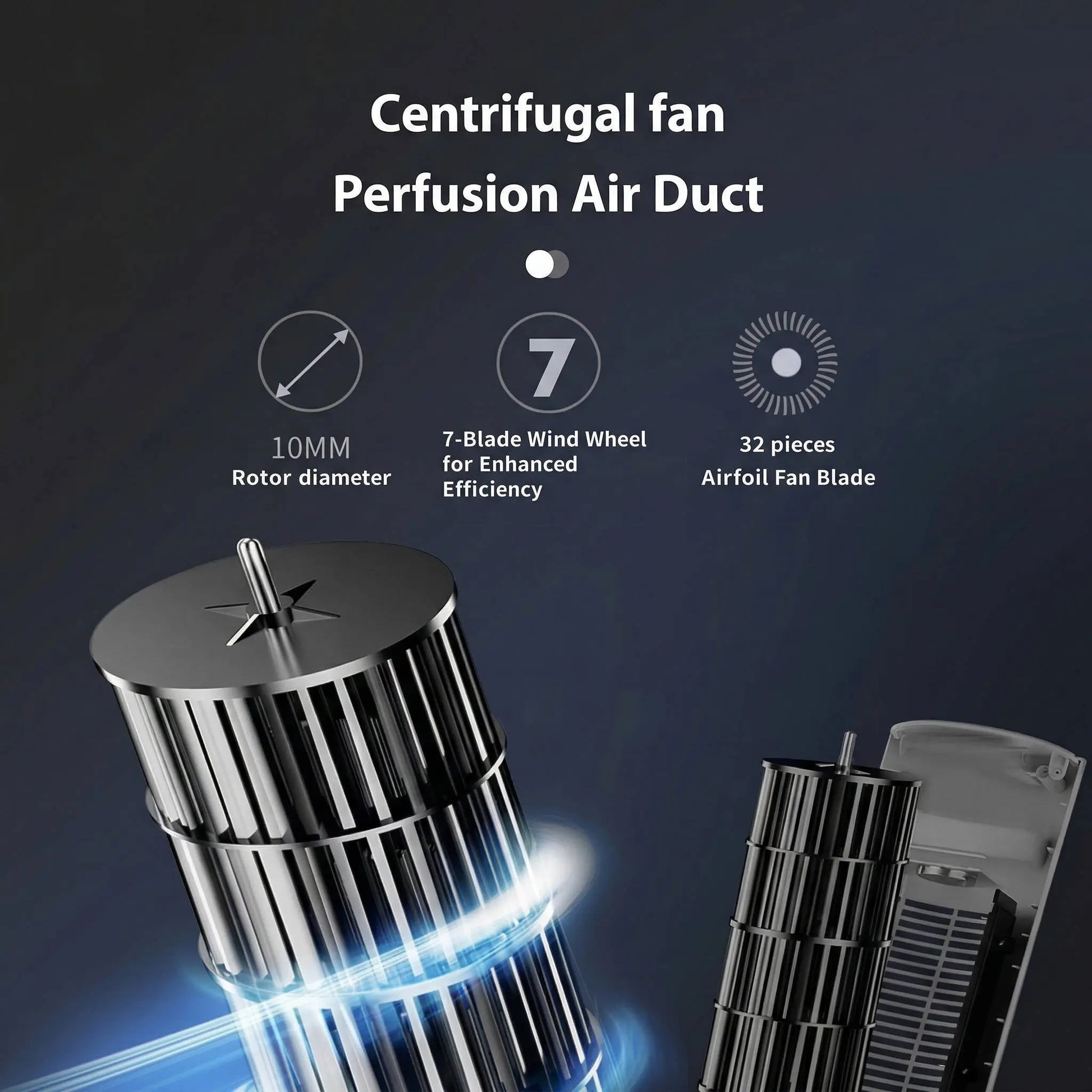 Smart Vortex Air Cooler for Bedroom