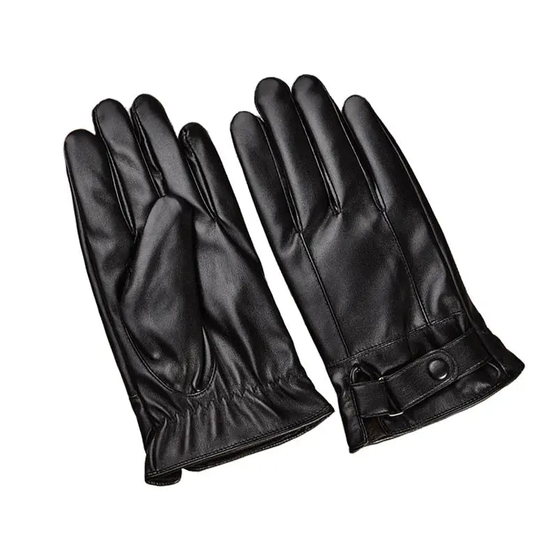 Touch Screen Men's Leather Gloves for Winter